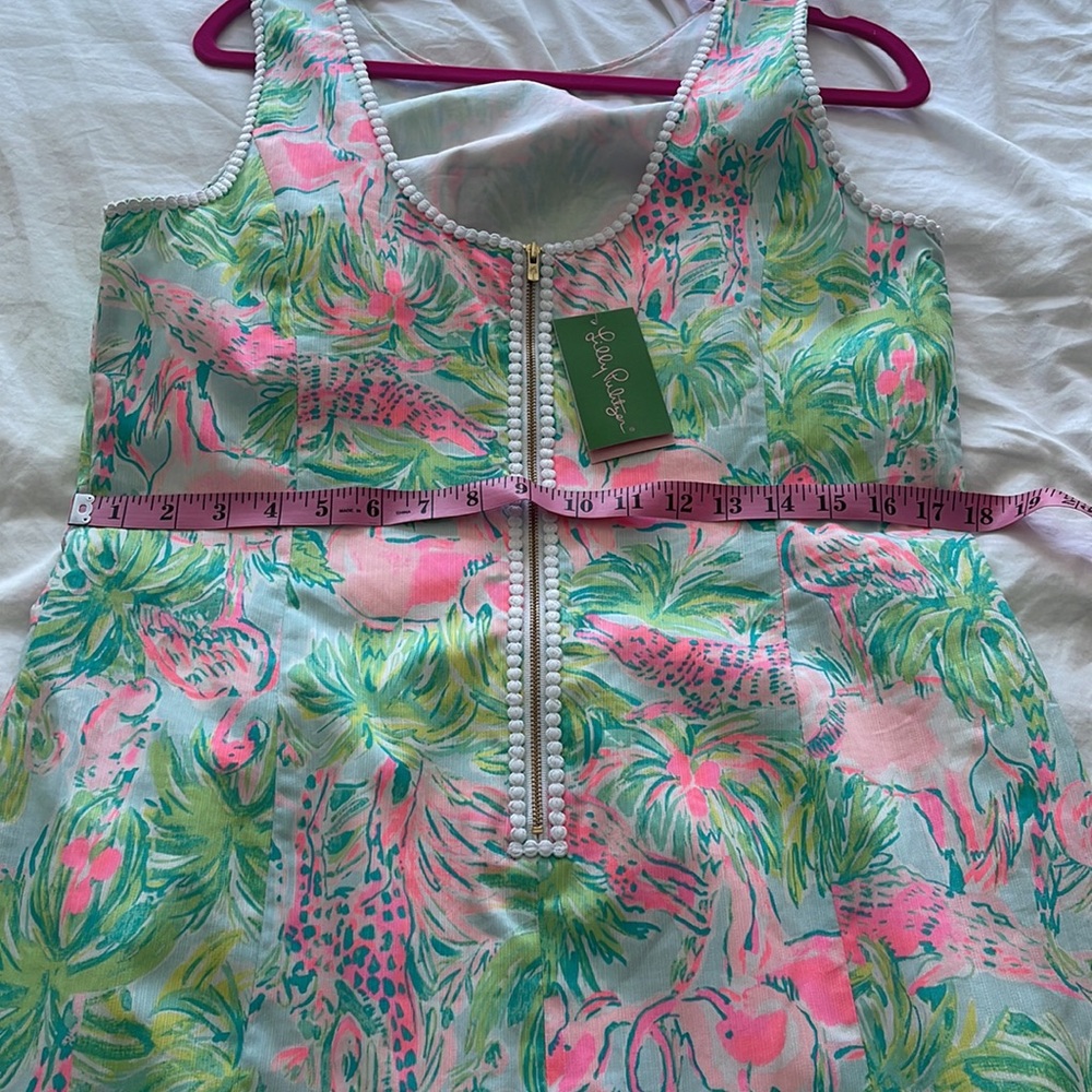 Mila Lilly Pulitzer Dress Seasalt Blue on Parade - Picture 9 of 11